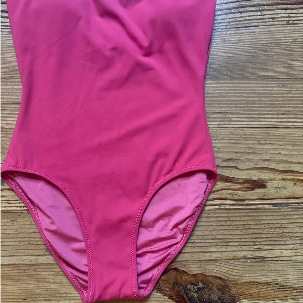 Sperry red crochet neckline‎ adjustable full coverage one piece swimsuit SIZE S